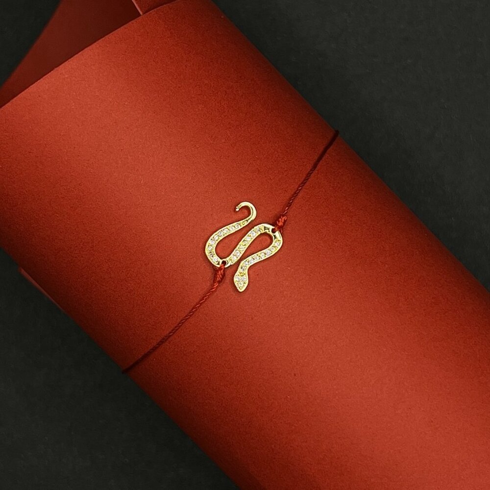 NWT: Lucky Snake Red String Bracelet